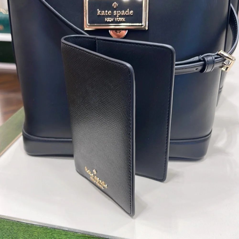 Kate Spade Madison Leather Passport Holder, Crush Proof, Black
NWT - Picture 5 of 16